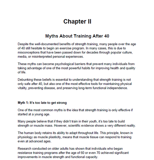 Strength Training for Men Over 40 - Build Muscle, Restore Energy, Stay Strong with a Simple 8-Week Program for Lifelong Fitness